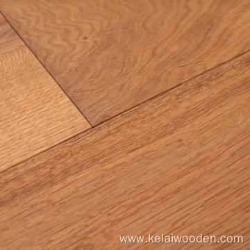 Engineered smoked oak parquet flooring